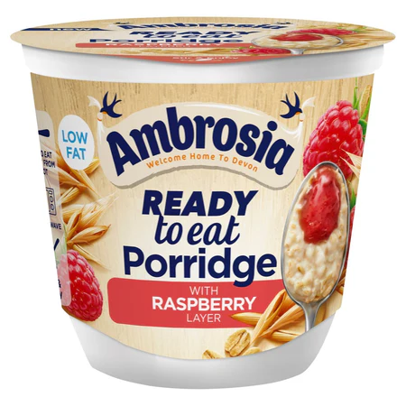 AMBROSIA RTE PORRIDGE POT RASPBERRY