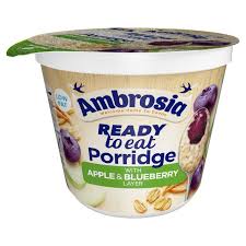 AMBROSIA RTE PORRIDGE POT APPLE & BLUEBERRY